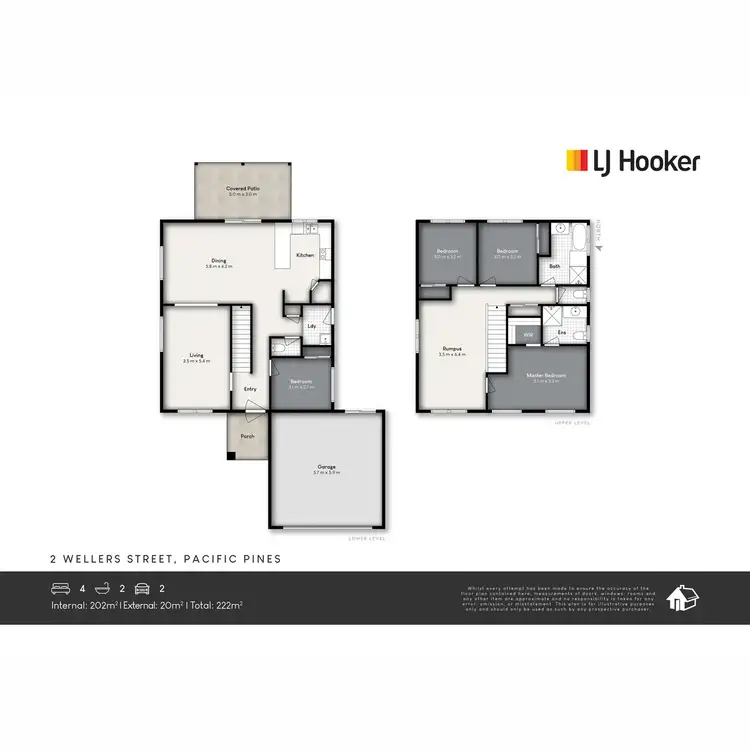 Floorplan of Homely house listing, 2 Wellers Street, Pacific Pines QLD 4211