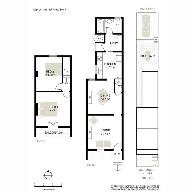 Floorplan of Homely terrace listing, 61 Wellington Street, Waterloo NSW 2017
