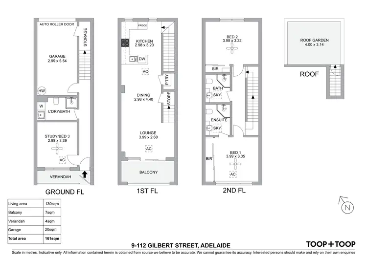 Floorplan of Homely townhouse listing, 9/112 Gilbert Street, Adelaide SA 5000