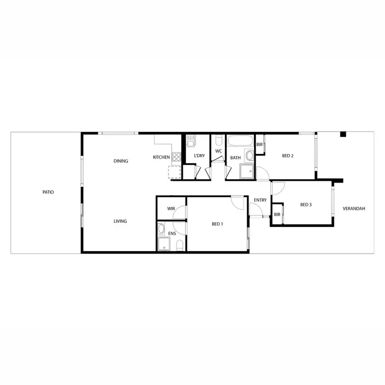 Floorplan of Homely house listing, 124A Elmridge Parkway, Ellenbrook WA 6069