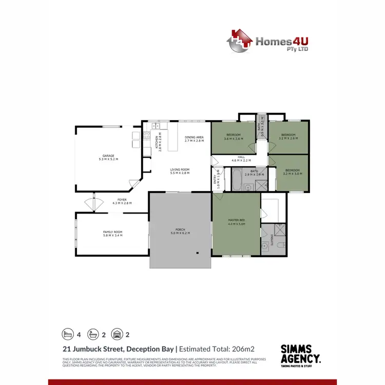 Floorplan of Homely house listing, 21 Jumbuck Street, Deception Bay QLD 4508