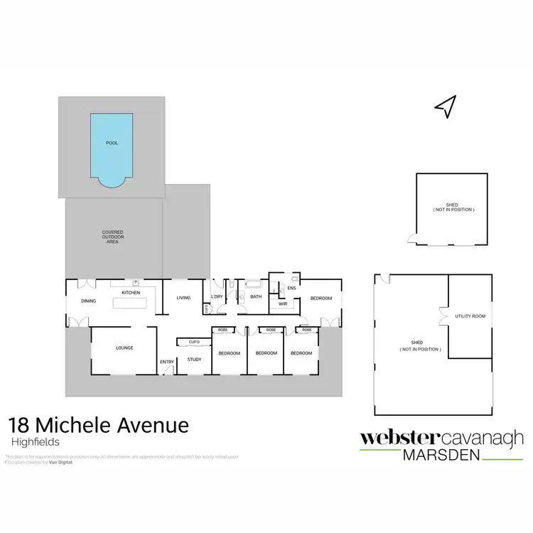 Floorplan of Homely house listing, 18 Michele Avenue, Highfields QLD 4352