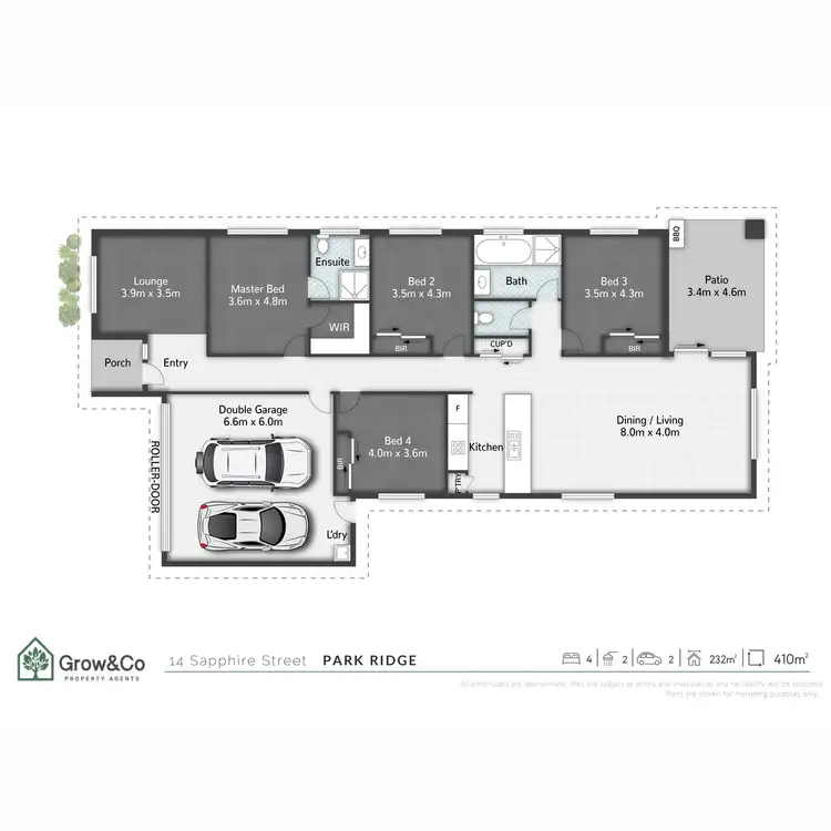 Floorplan of Homely house listing, 14 Sapphire Street, Park Ridge QLD 4125