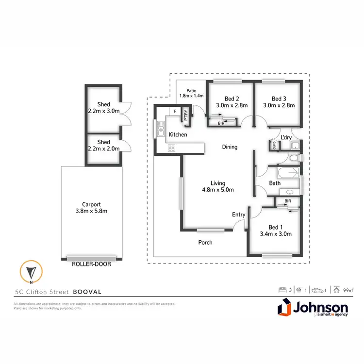 Floorplan of Homely house listing, 5C Clifton Street, Booval QLD 4304