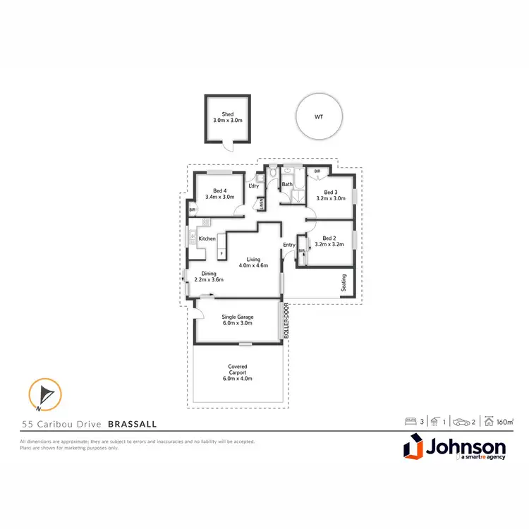 Floorplan of Homely house listing, 55 Caribou Drive, Brassall QLD 4305