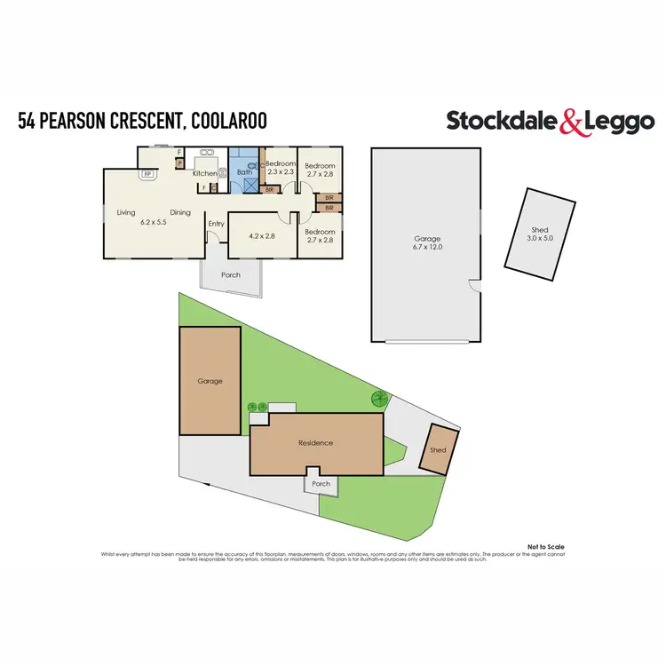 Floorplan of Homely house listing, 54 Pearson Crescent, Coolaroo VIC 3048