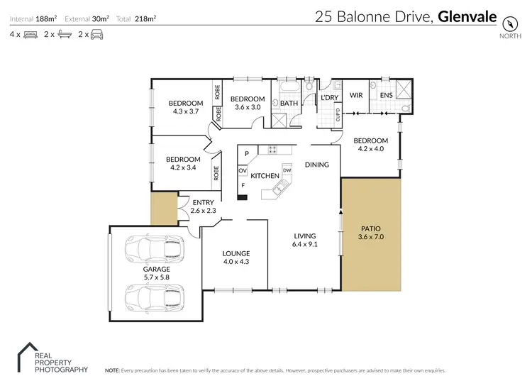 Floorplan of Homely house listing, 25 Balonne Drive, Glenvale QLD 4350