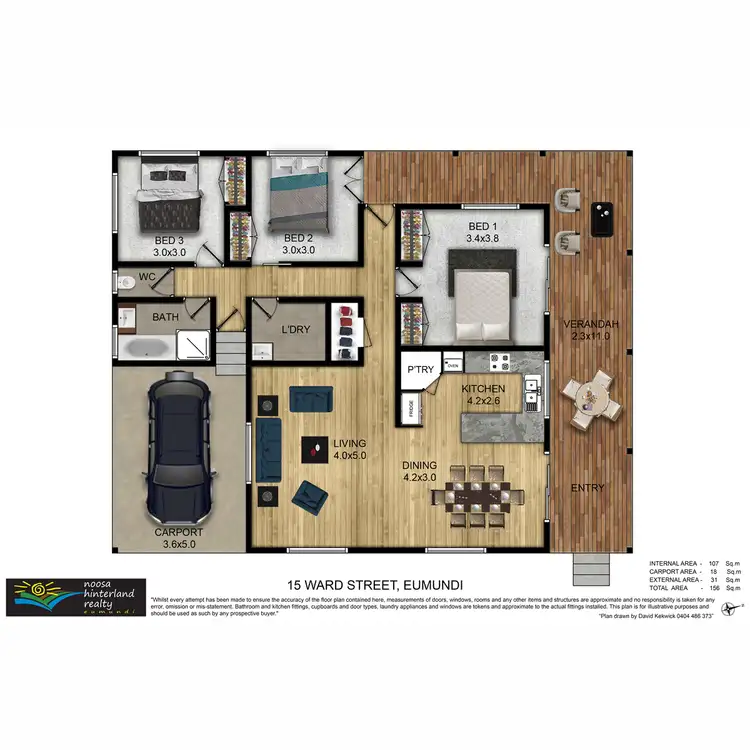 Floorplan of Homely house listing, 15 Ward Street, Eumundi QLD 4562