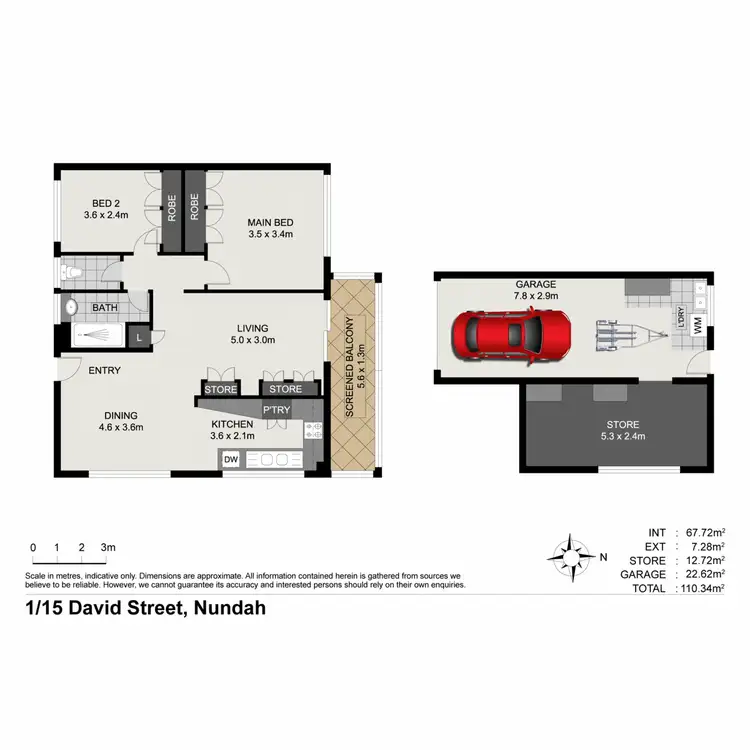 Floorplan of Homely apartment listing, 1/15 David Street, Nundah QLD 4012