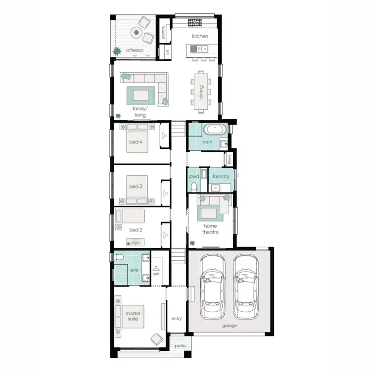 Floorplan of Homely house listing, Lot 1228 Figtree Hill Estate, Gilead NSW 2560