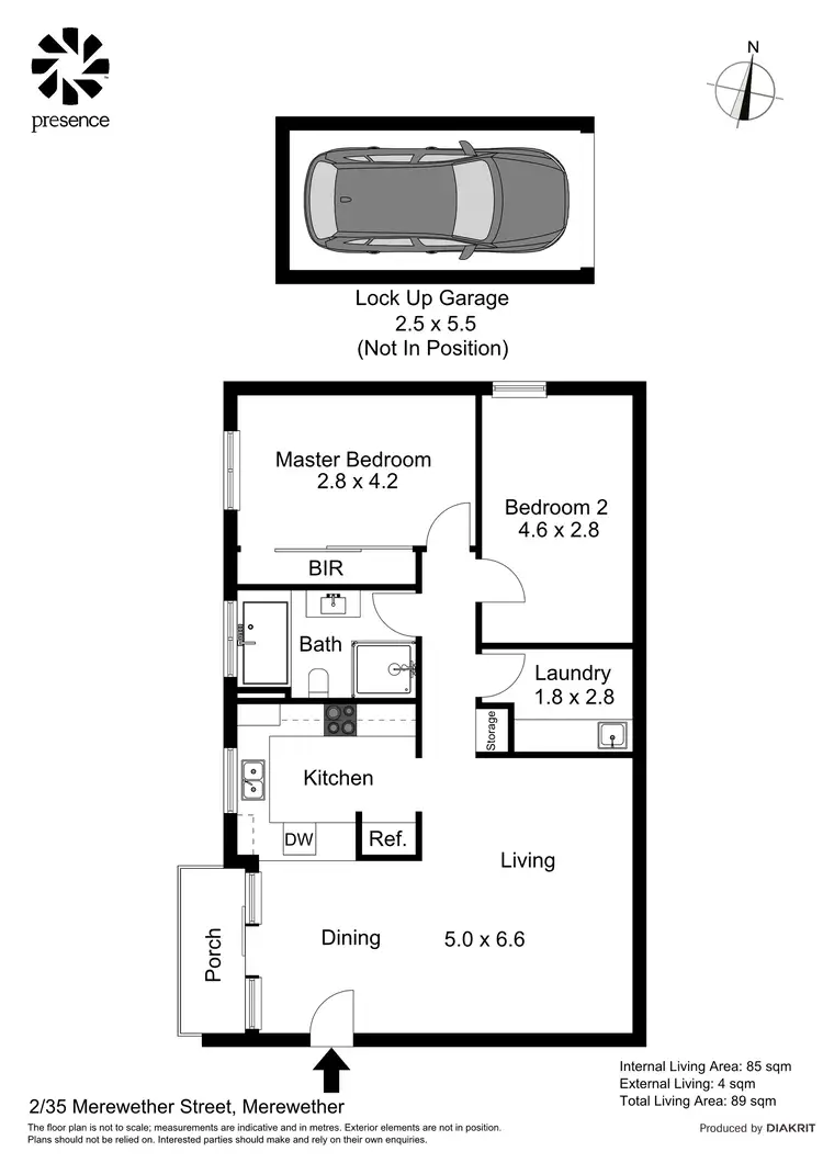 Floorplan of Homely unit listing, 2/35 Merewether Street, Merewether NSW 2291