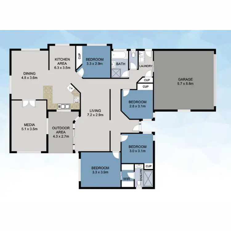 Floorplan of Homely house listing, 8 Cycad Court, Norman Gardens QLD 4701