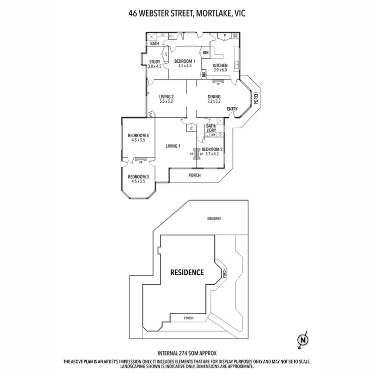 Floorplan of Homely house listing, 46 Webster Street, Mortlake VIC 3272