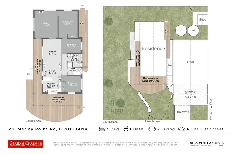 Floorplan of Homely house listing, 696 Marlay Point Road, Clydebank VIC 3851