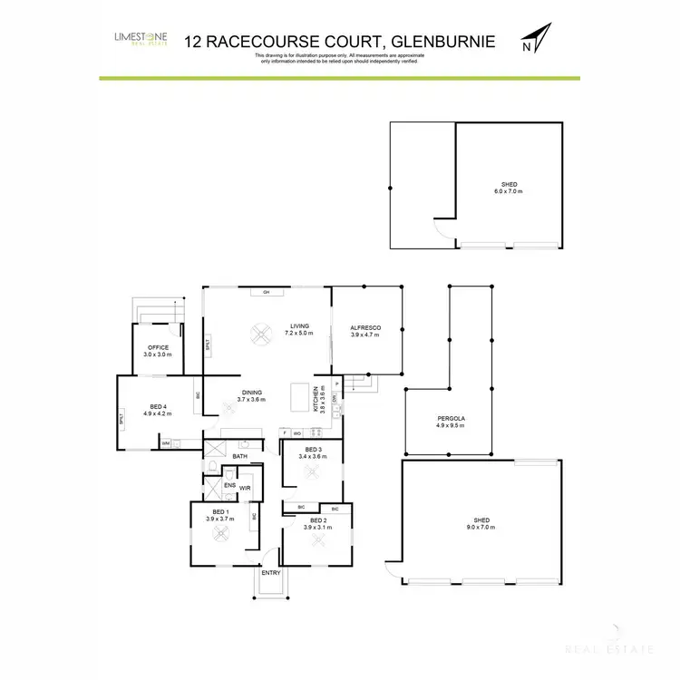 Floorplan of Homely house listing, 12 Racecourse Crescent, Glenburnie SA 5291