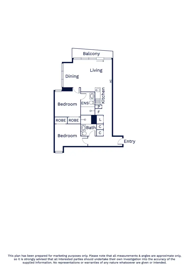 Floorplan of Homely apartment listing, 1702/7 Katherine Place, Melbourne VIC 3000