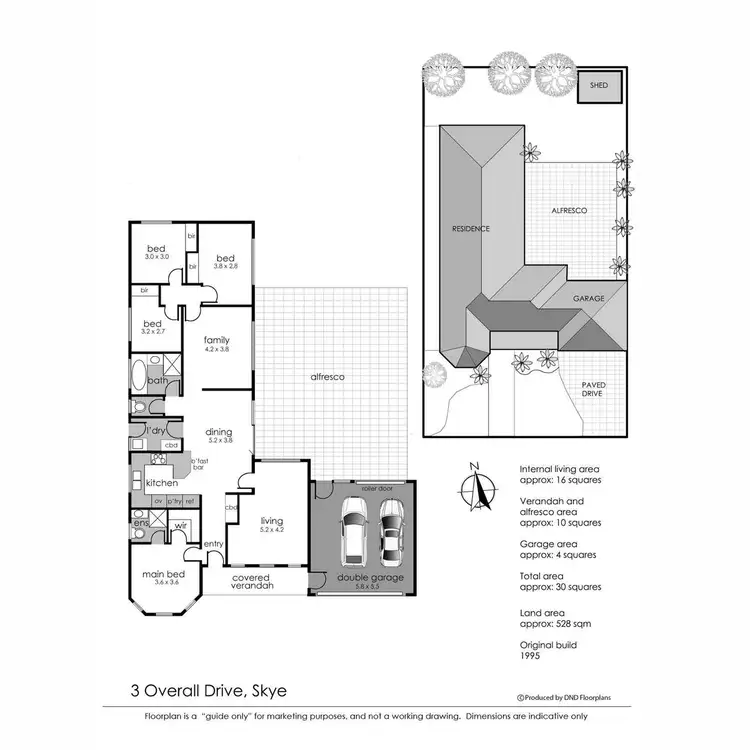 Floorplan of Homely house listing, 3 Overall Drive, Skye VIC 3977