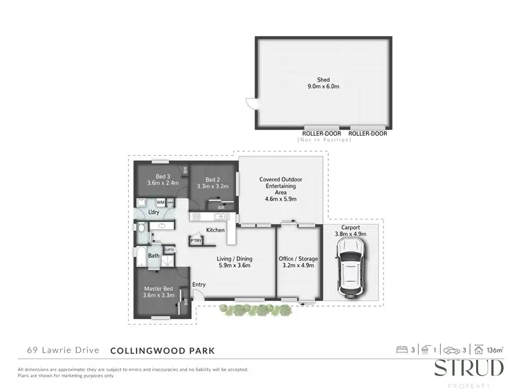 Floorplan of Homely house listing, 69 Lawrie Drive, Collingwood Park QLD 4301