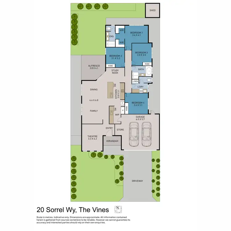 Floorplan of Homely house listing, 20 Sorrel Way, The Vines WA 6069