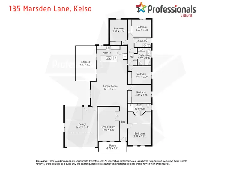 Floorplan of Homely house listing, 135 Marsden Lane, Kelso NSW 2795