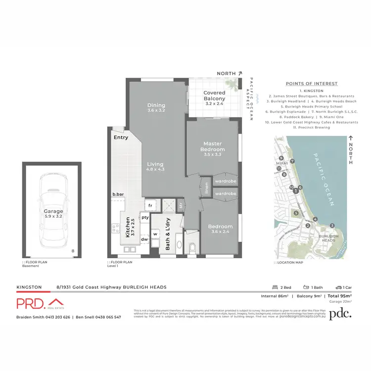 Floorplan of Homely apartment listing, 8/1931 Gold Coast Highway, Burleigh Heads QLD 4220