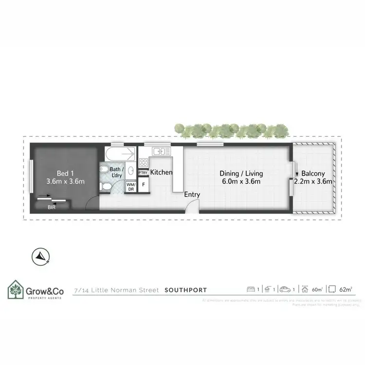 Floorplan of Homely apartment listing, 7/14-16 Little Norman Street, Southport QLD 4215