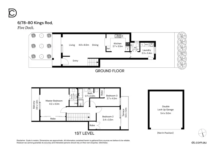 Floorplan of Homely townhouse listing, 6/78-80 Kings Road, Five Dock NSW 2046