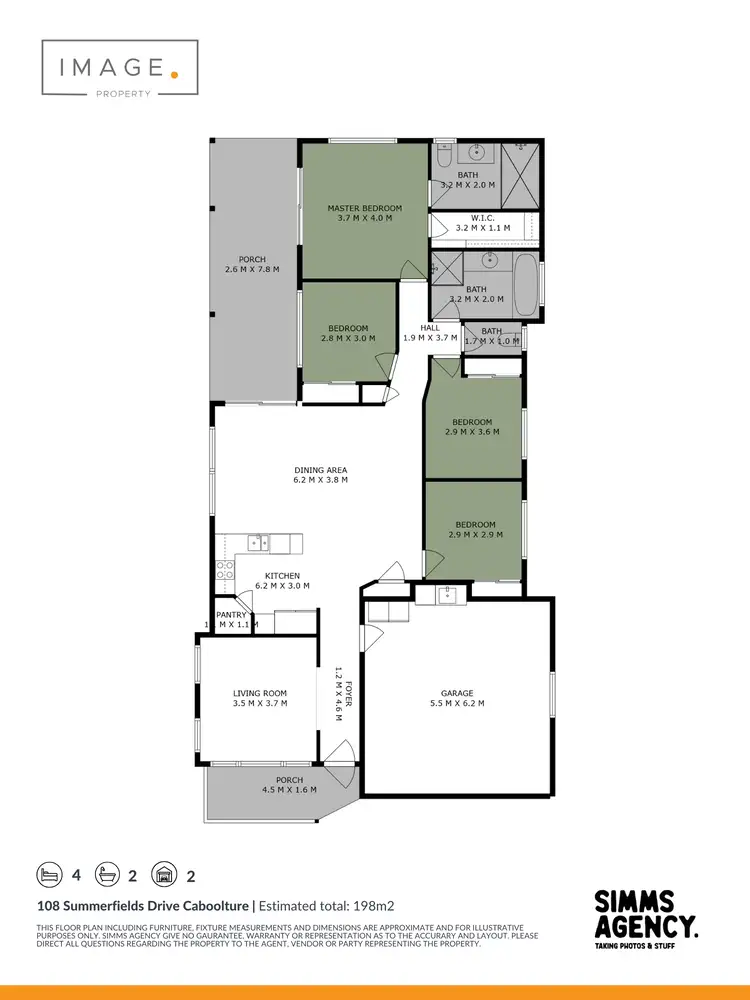 Floorplan of Homely house listing, 108 Summerfields Drive, Caboolture QLD 4510
