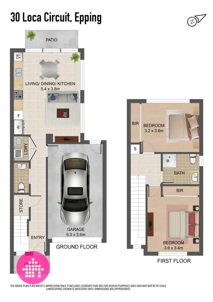 Floorplan of Homely townhouse listing, 30 Loca Circuit, Epping VIC 3076