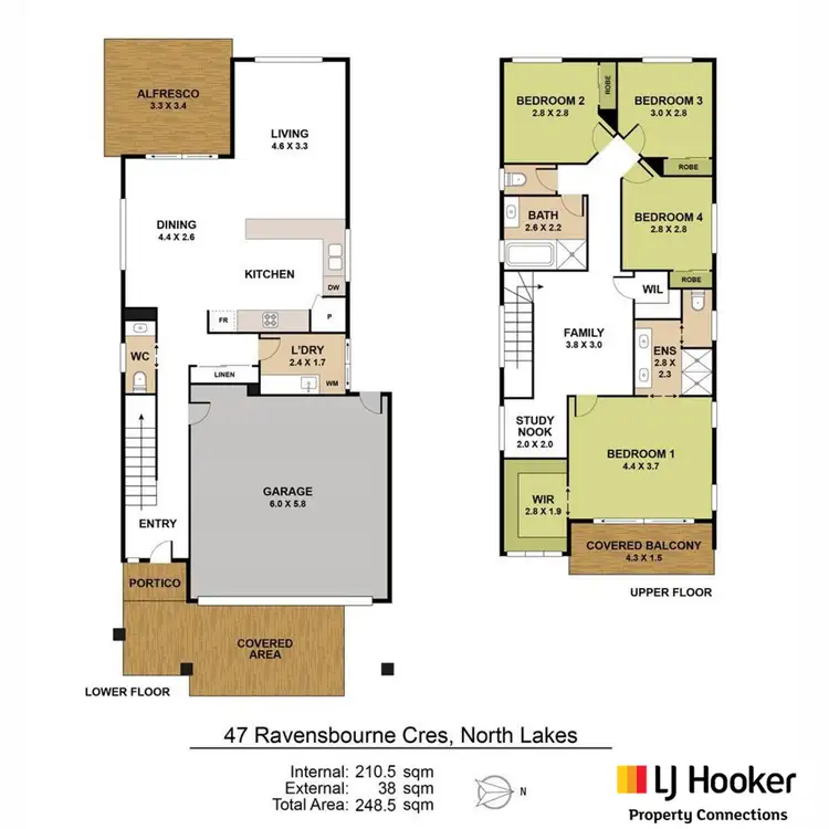 Floorplan of Homely house listing, 47 Ravensbourne Crescent, North Lakes QLD 4509