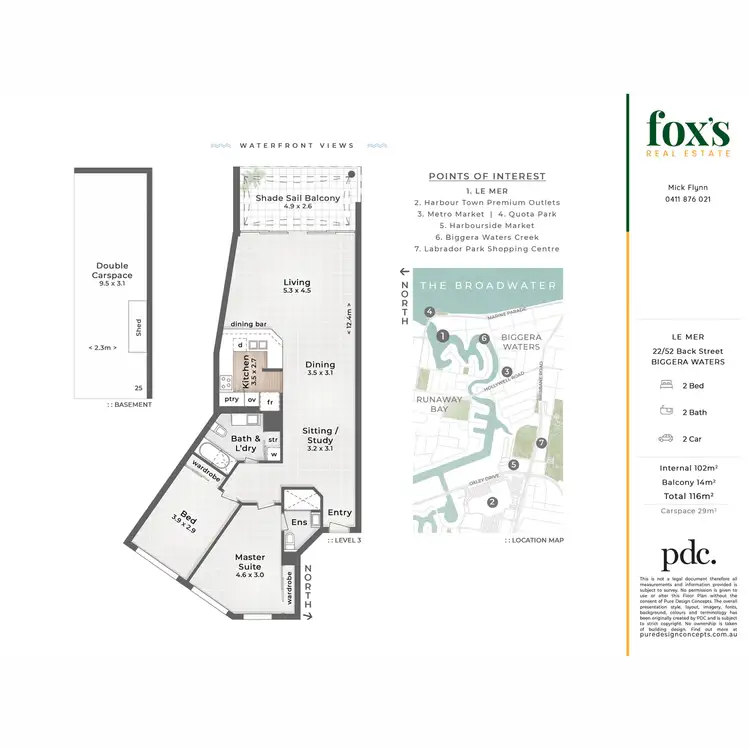Floorplan of Homely unit listing, 22/52 Back Street, Biggera Waters QLD 4216