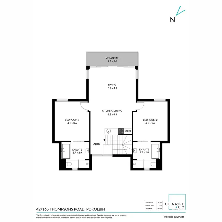 Floorplan of Homely unit listing, 42/165 Thompsons Road, Pokolbin NSW 2320