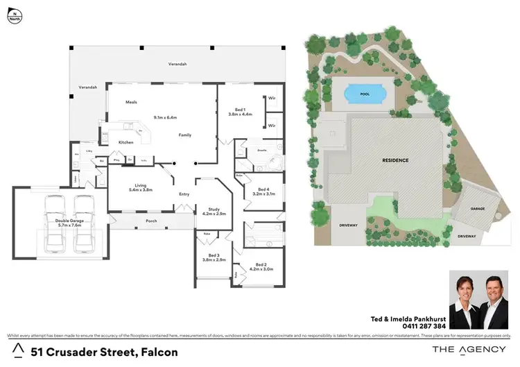 Floorplan of Homely house listing, 51 Crusader Street, Falcon WA 6210