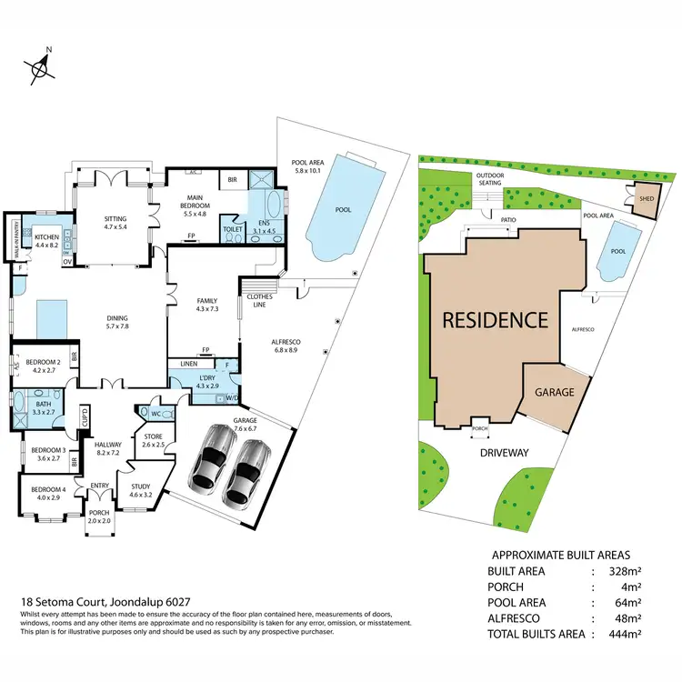 Floorplan of Homely house listing, 18 Setoma Court, Joondalup WA 6027