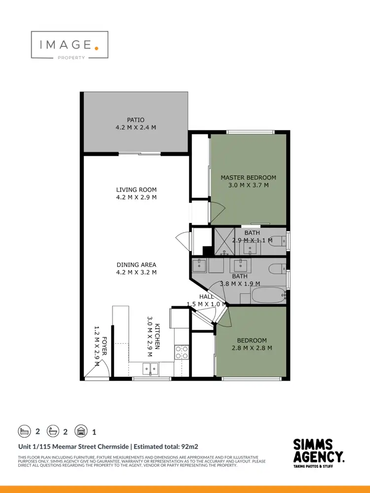 Floorplan of Homely unit listing, 1/115 Meemar Street, Chermside QLD 4032