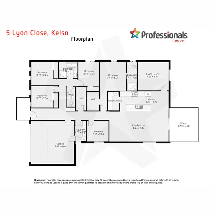 Floorplan of Homely house listing, 5 Lyon Close, Kelso NSW 2795