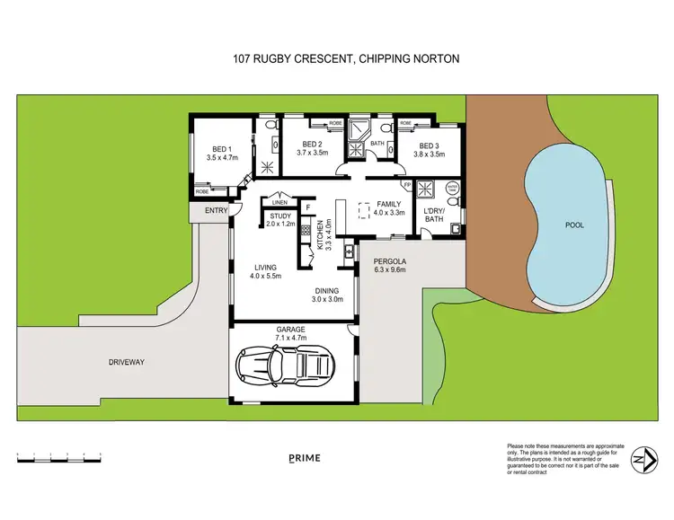 Floorplan of Homely house listing, 107 Rugby Crescent, Chipping Norton NSW 2170