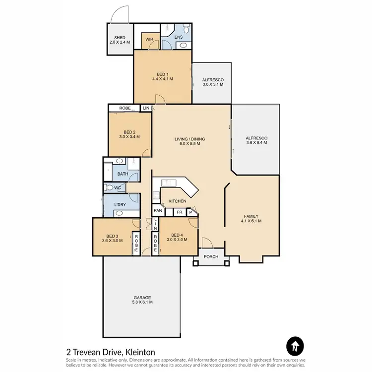 Floorplan of Homely house listing, 2 Trevean Drive, Kleinton QLD 4352