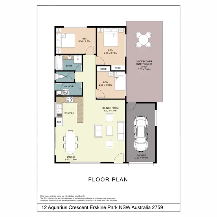 Floorplan of Homely house listing, 12 Aquarius Crescent, Erskine Park NSW 2759