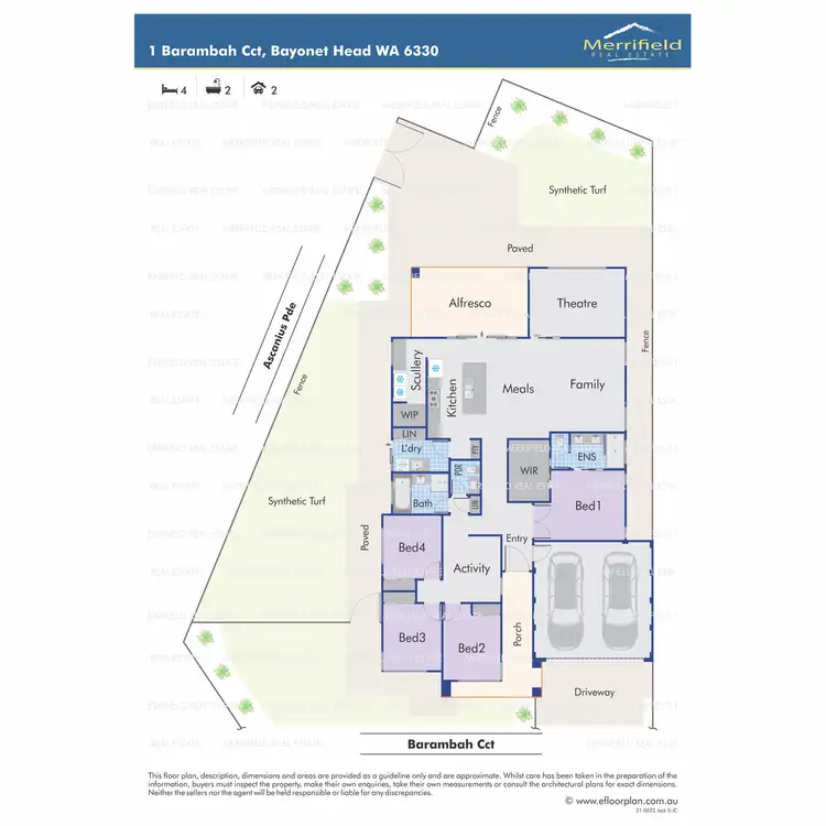 Floorplan of Homely house listing, 1 Barambah Circuit, Bayonet Head WA 6330