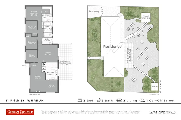 Floorplan of Homely house listing, 11 Frith Street, Wurruk VIC 3850