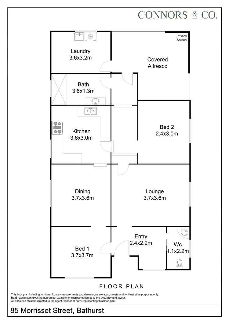 Floorplan of Homely house listing, 85 Morrisset Street, Bathurst NSW 2795