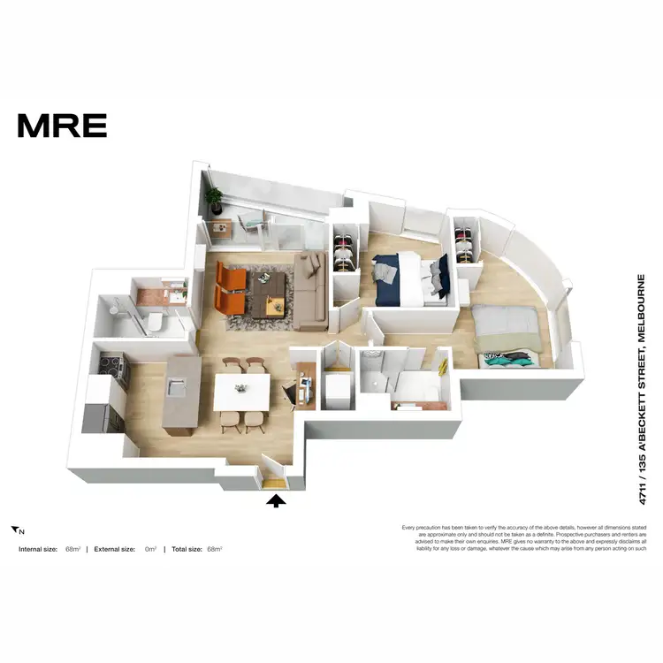 Floorplan of Homely apartment listing, 4711/135 A'Beckett Street, Melbourne VIC 3000