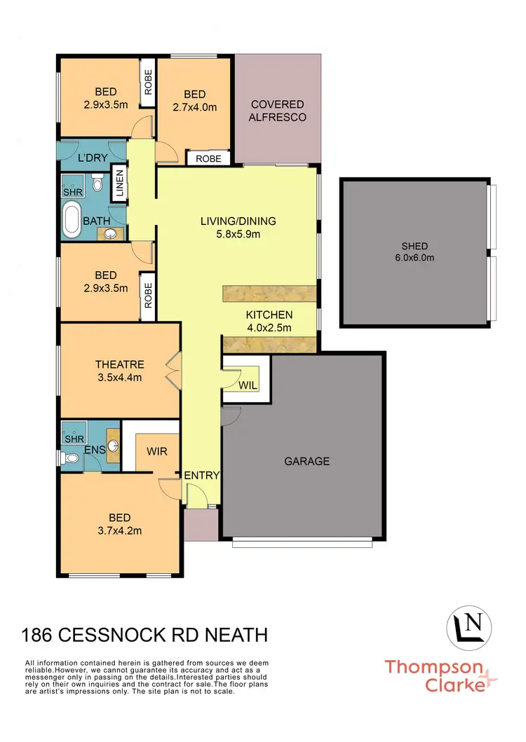 Floorplan of Homely house listing, 186 Cessnock Road, Neath NSW 2326