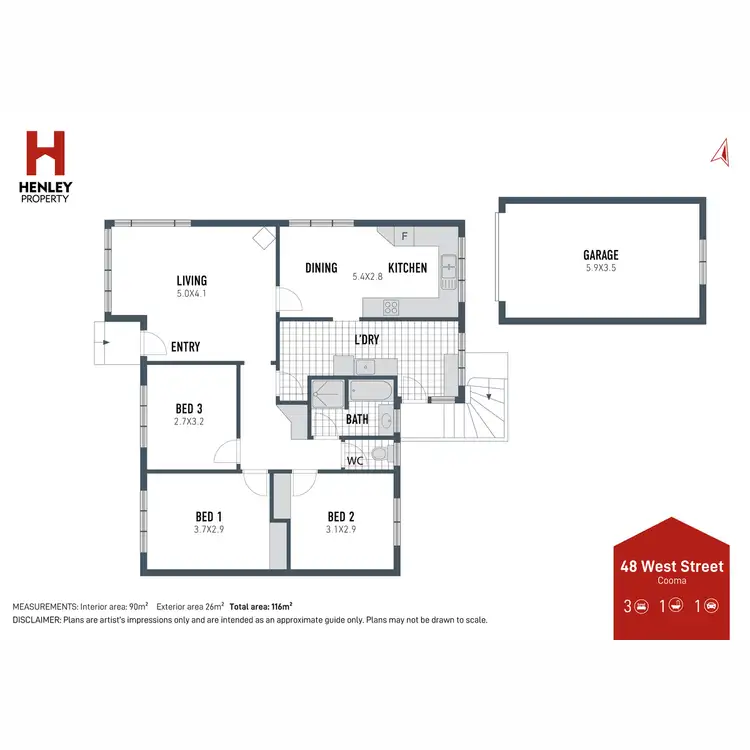 Floorplan of Homely house listing, 48 West Street, Cooma NSW 2630