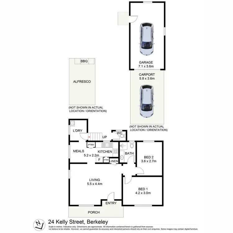 Floorplan of Homely house listing, 24 Kelly Street, Berkeley NSW 2506