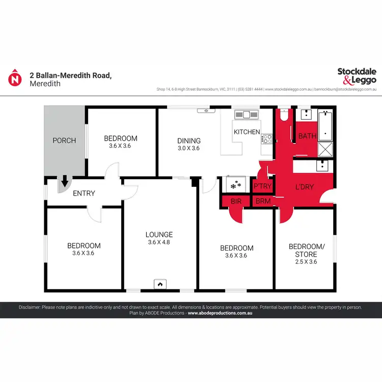 Floorplan of Homely house listing, 2 Ballan-Meredith Road, Meredith VIC 3333
