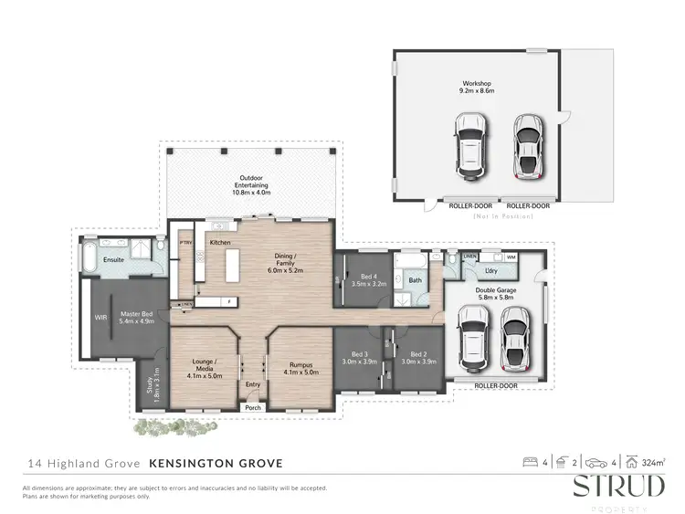 Floorplan of Homely house listing, 14 Highland Grove, Kensington Grove QLD 4341