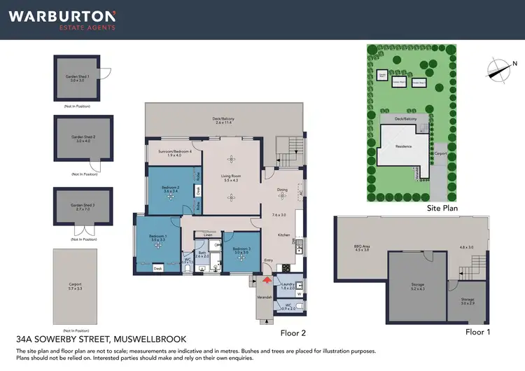 Floorplan of Homely house listing, 34A Sowerby Street, Muswellbrook NSW 2333
