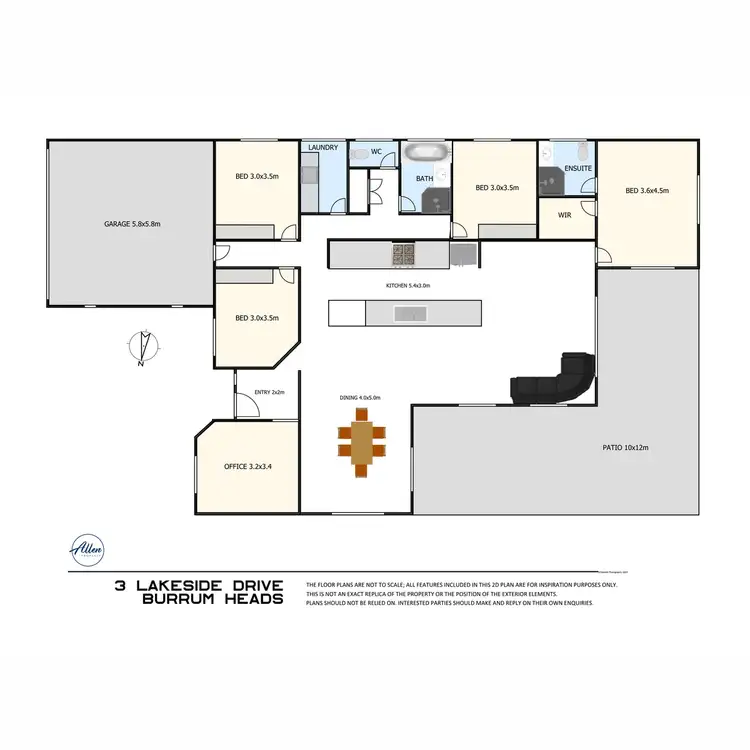 Floorplan of Homely house listing, 3 Lakeside Drive, Burrum Heads QLD 4659